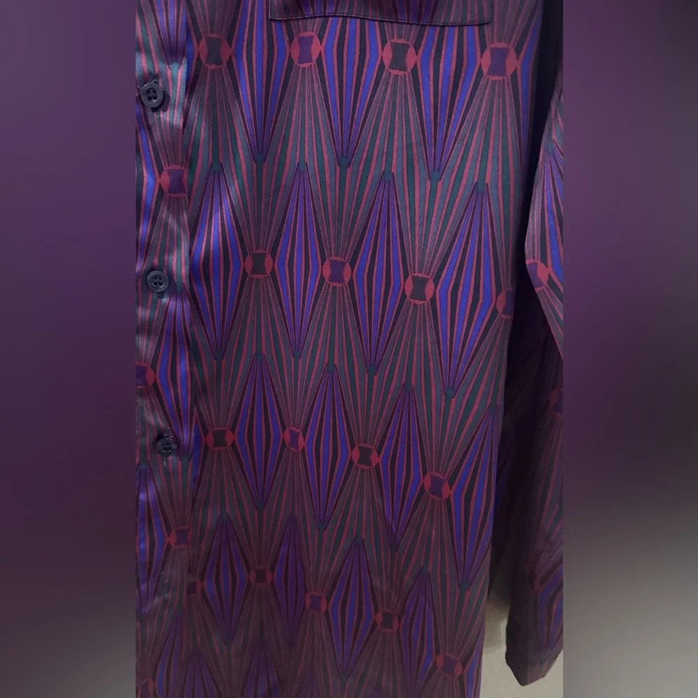 Savage X Fenty Purple NIGHT STAR CHASER SATIN SLEEP TOP